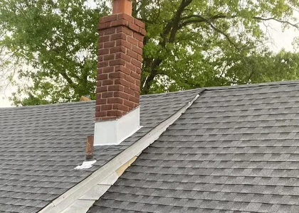 Roof flashing repair around roof transitions in Paramus New Jersey