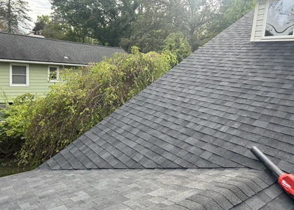Residential asphalt shingle roof replacement in Hackensack New Jersey