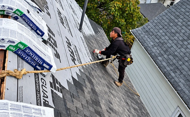 Professional roof repair and damaged shingle replacement in Bergen County NJ
